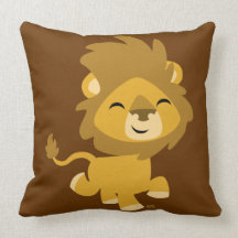 Cute Happy Cartoon Lion Pillow