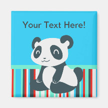 Cute Happy Cartoon Panda Fridge Magnets