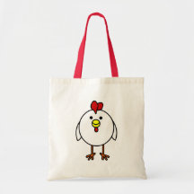 Cute Happy Chicken Canvas Bag