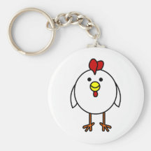 Cute Happy Chicken Keychain
