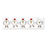Cute Happy Chickens bumper stickers