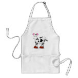 Cute Happy cow cartoon characters aprons
