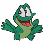 Cute Happy Frog embroidered shirts