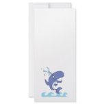 cute happy jumpy whale rack cards