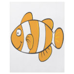 cute happy little clown fish cartoon character flyers