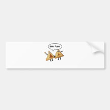 Cute Happy Purim Hamantaschen Bumper Sticker