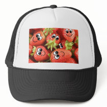 Cute Happy Strawberries Hats