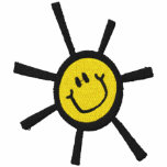 Cute Happy Sun Chest embroidered shirts