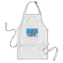 cute happy walrus aprons