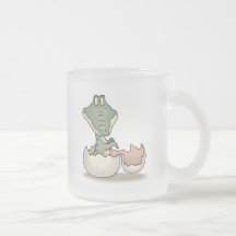 cute hatching baby alligator coffee mugs