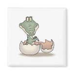 cute hatching baby alligator magnets