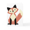 Cute Head-tilt Fox cards