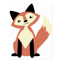 Cute Head-tilt Fox Post Card