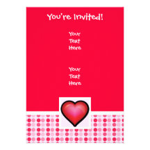 Cute Heart Personalised Invite