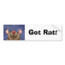 Cute Heart Rat Bumper Sticker
