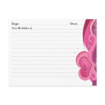 Cute Heart Recipe Cards postcards