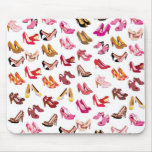 Cute high heals shoe fashion pattern mouse pad mousepads