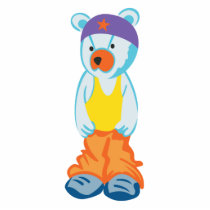 cute hip hop bear cut out