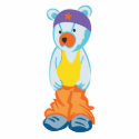 cute hip hop bear photo sculptures