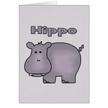 Cute Hippo Card