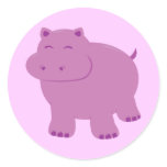 Cute Hippo Sticker