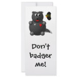 Cute Honey Badger and Honey Bee: Don't badger me!