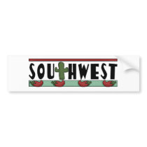 Cute Hot Red Chilli Peppers - American Southwest Bumper Stickers