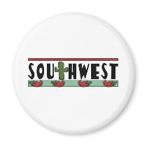 Cute Hot Red Chilli Peppers - American Southwest Refrigerator Magnet