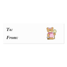 Cute House Cleaning Bear Business Card