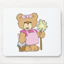 Cute House Cleaning Bear Mousemat