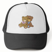 Cute Hugging Friends Bears Mesh Hats