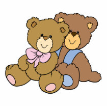 Cute Hugging Friends Bears Cut Out