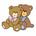 Cute Hugging Friends Bears photo sculptures
