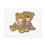 Cute Hugging Friends Bears postcards