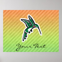 Cute Hummingbird Design Print