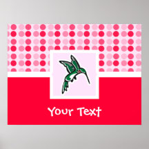 Cute Hummingbird Poster
