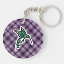 Cute Hummingbird; Purple Key Chain