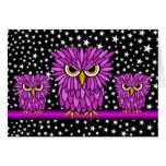 cute hungry owls cards