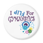 Cute I Flip for Gymnastics Apparel and Gifts magnets