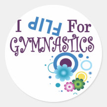 Cute I Flip for Gymnastics Sticker
