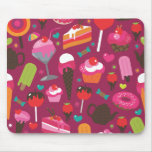 Cute ice cream candy cup cake pattern mouse pad mousepads