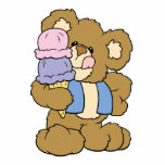 Cute Ice Cream Cone Bear photo sculptures