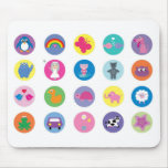 Cute icons mouse mat mousepads