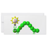 Cute Inchworm with an idea! rack cards