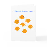 Cute Inspirational "Always One" Cartoon Greeting cards