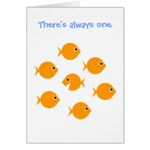Cute Inspirational "Always One" Cartoon Greeting Cards