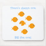 Cute Inspirational Free Spirit Cartoon Mousepad