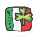Cute, "Irish Flag" stickers