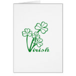 Cute "Irish With Clovers" design cards