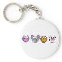 cute Irregular Critters Keychain